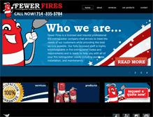 Tablet Screenshot of fewerfires.com